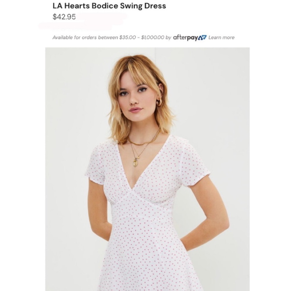 PacSun LA Hearts Bodice Swing Dress